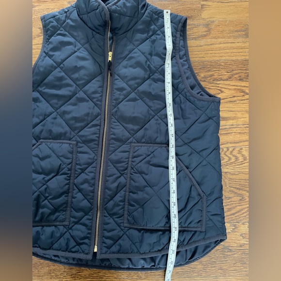 J.Crew Mercantile Women’s L Quilted Puffer Vest Navy Lightweight Layering - Picture 5 of 9
